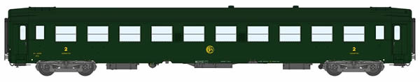 REE Modeles VB-171 - 2nd Class Passenger Coach VOITURE UIC B9C9